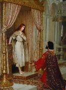 Edmund Blair Leighton The King and the Beggar maid china oil painting artist
